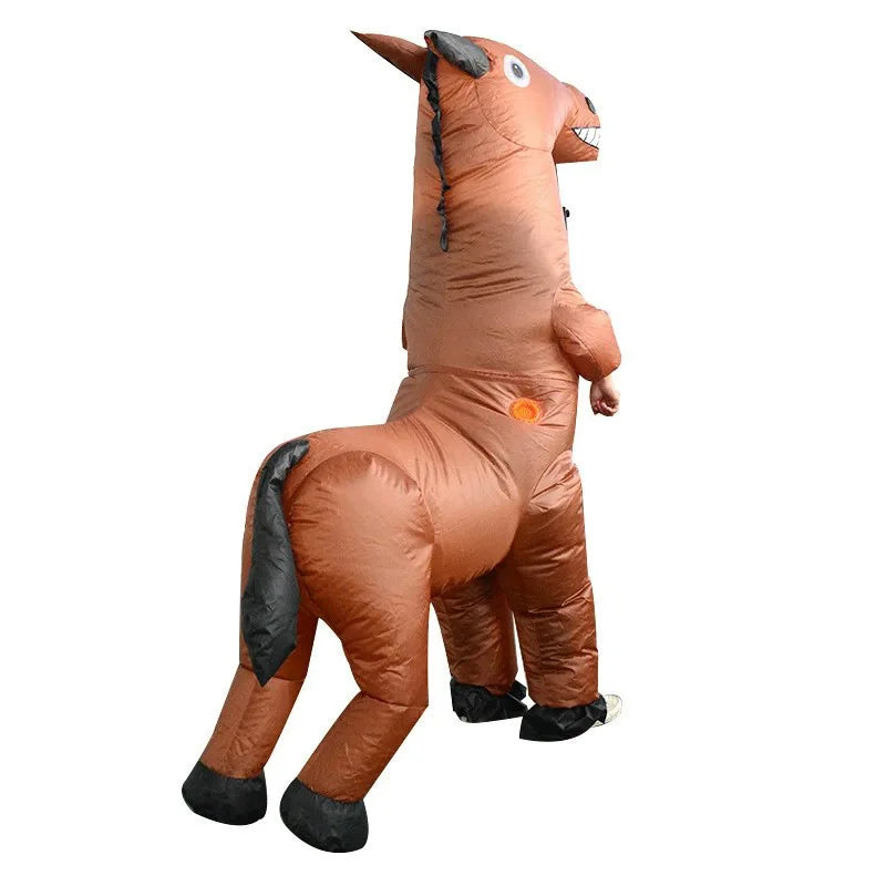 Horse costume, funny disguise.