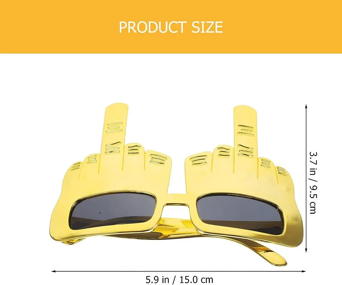 Gold Fuck Glasses - eligible for express delivery