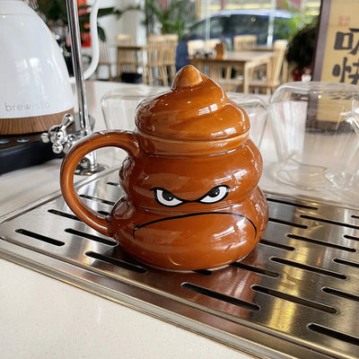 Mug caca avec couvercle