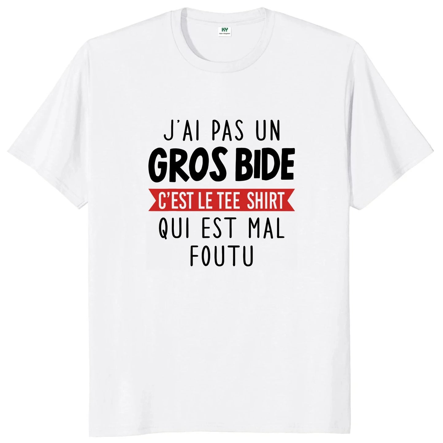 t-shirt gros bide humoristique