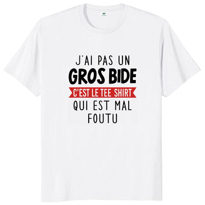 t-shirt gros bide humoristique
