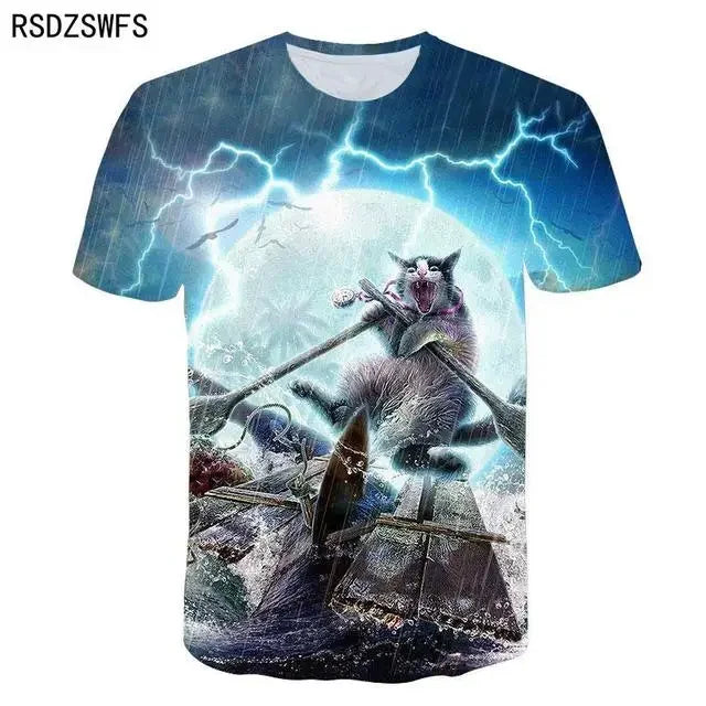 T-shirt chat mignon