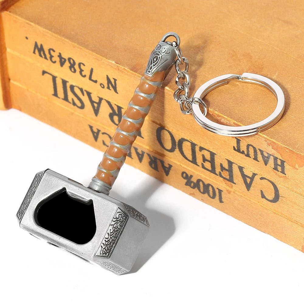 Porte clé décapsuleur marteau style THOR