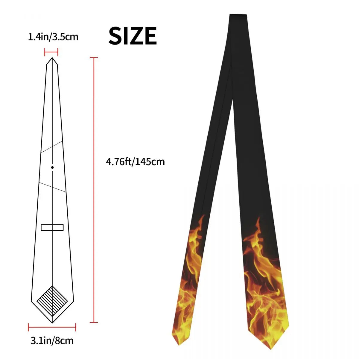 Cravate tout feu tout flamme