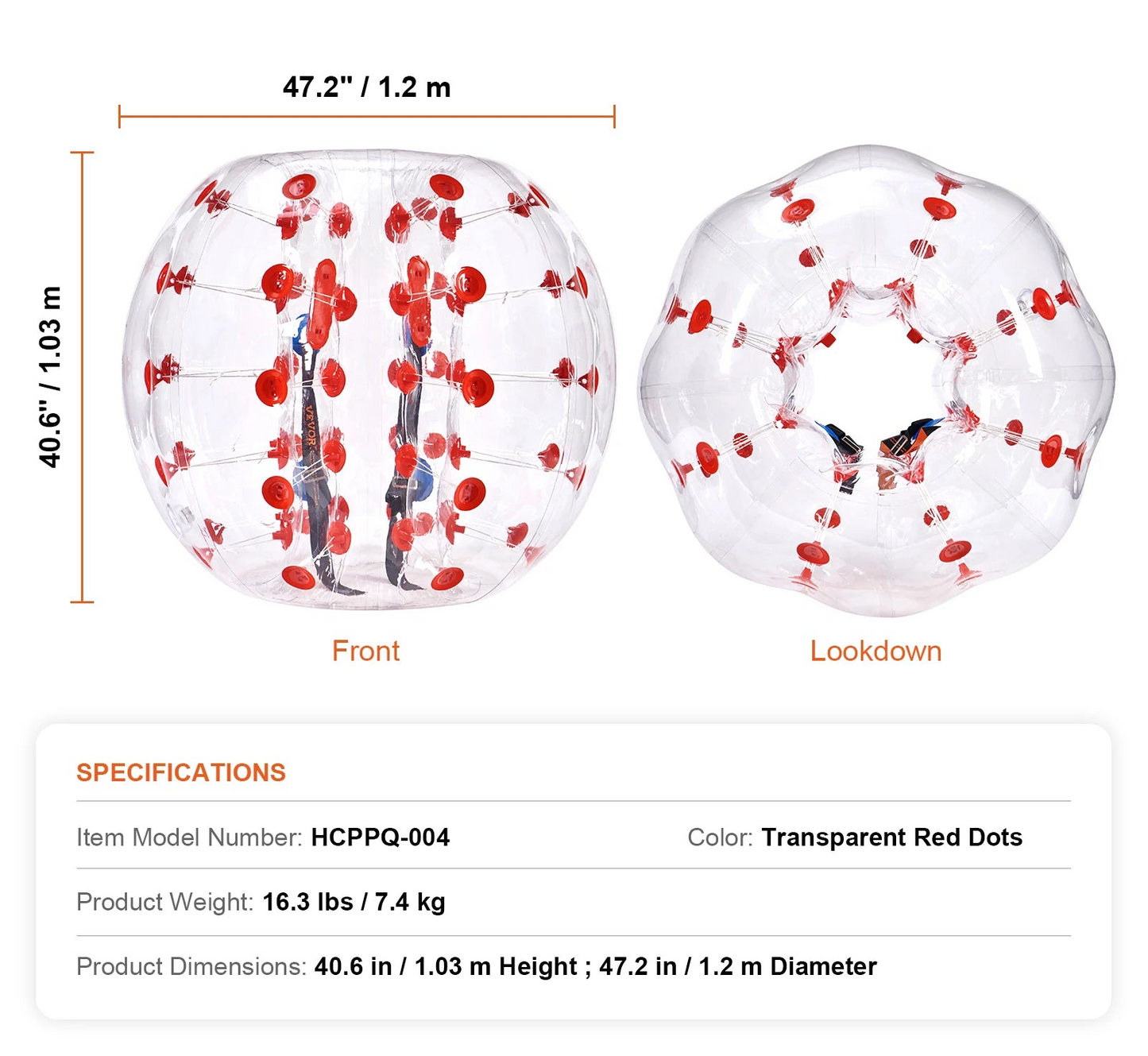Boule Gonflable pour combat - Jeu Foot XXL