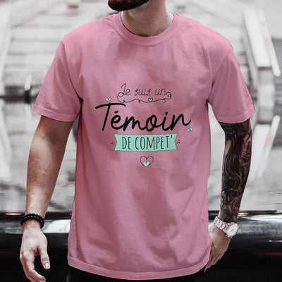 t-shirt temoin mariage drole
