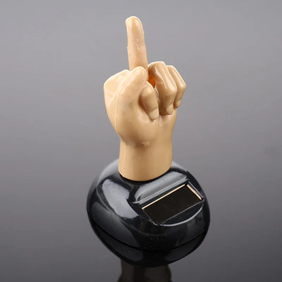 doigt d'honneur qui bouge et danse voiture