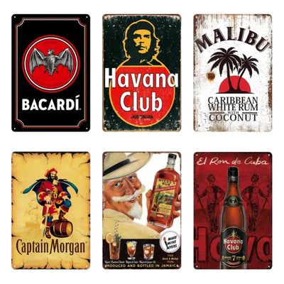 plaque metal havana malibu