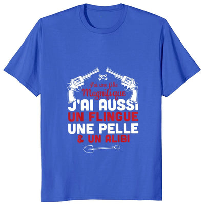 t-shirt papa fille drole