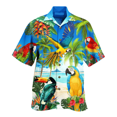 Chemise Hawaii d'été - Perroquet