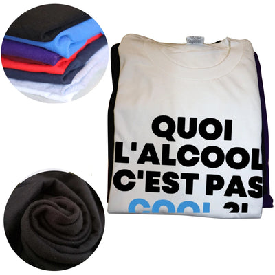 T-shirt "l'alcool c'est pas cool"
