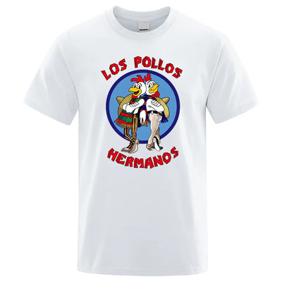 t-shirt los pollos hermanos blanc