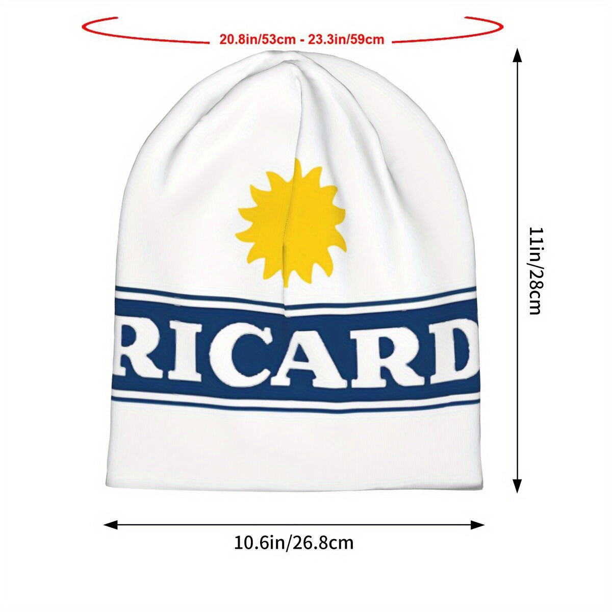 Bonnet Ricard léger, le style beauf.