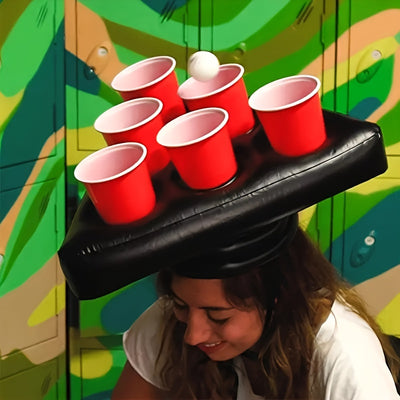 Chapeau bière gonflable (beer pong)