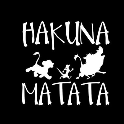 Autocollant Hakuna Matata