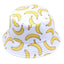 Banana print bucket hat