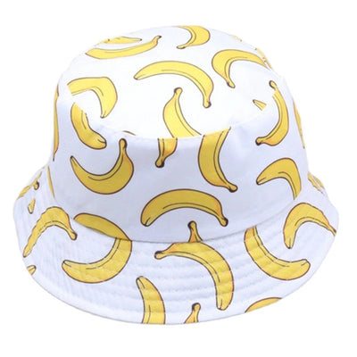 Banana print bucket hat