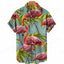 Chemise hawaïenne flamant rose