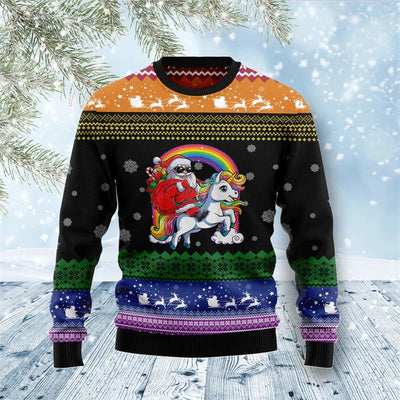 Pull de Noël Licorne Humoristique