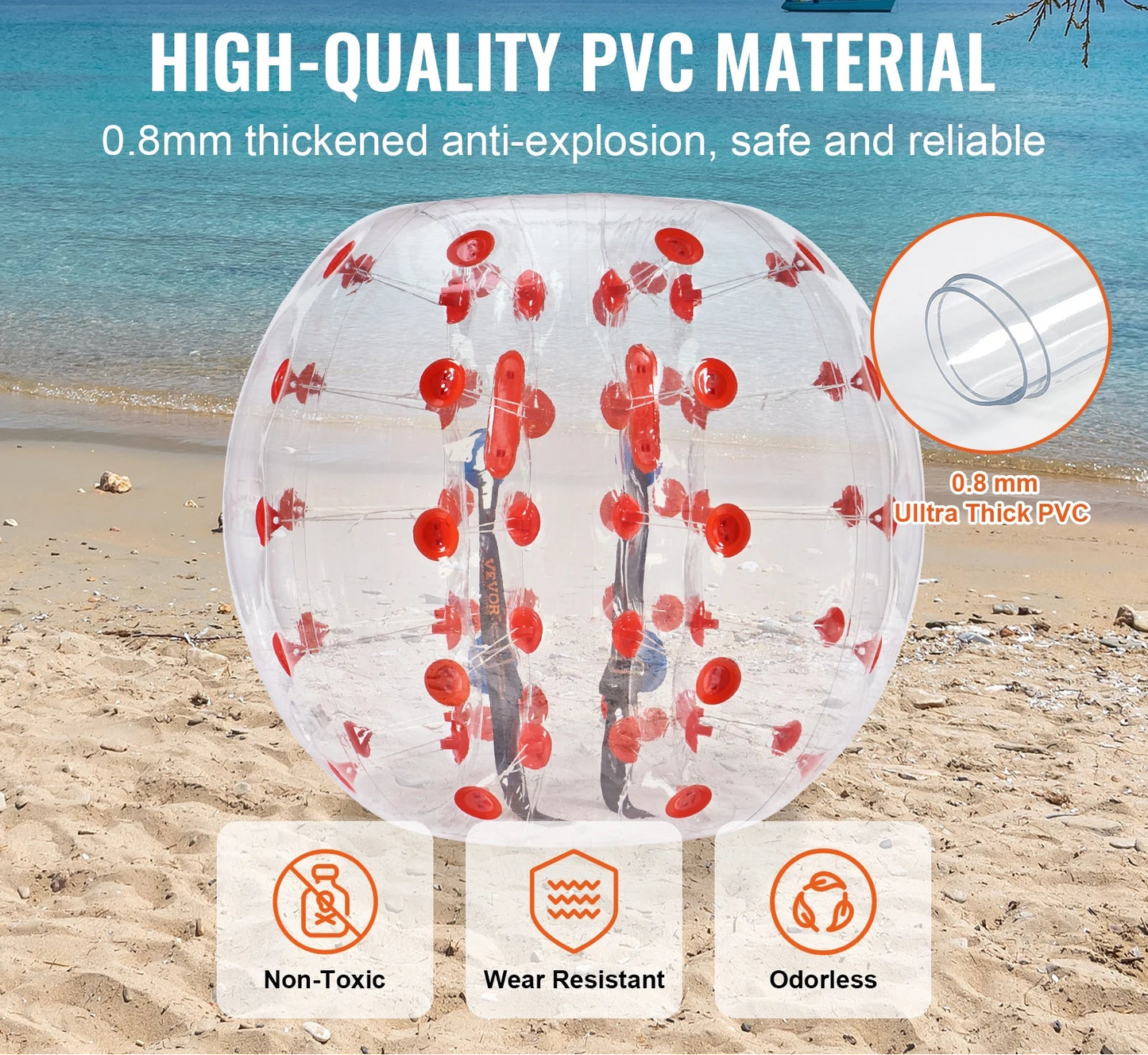 jeu boule gonflable rentre dedans