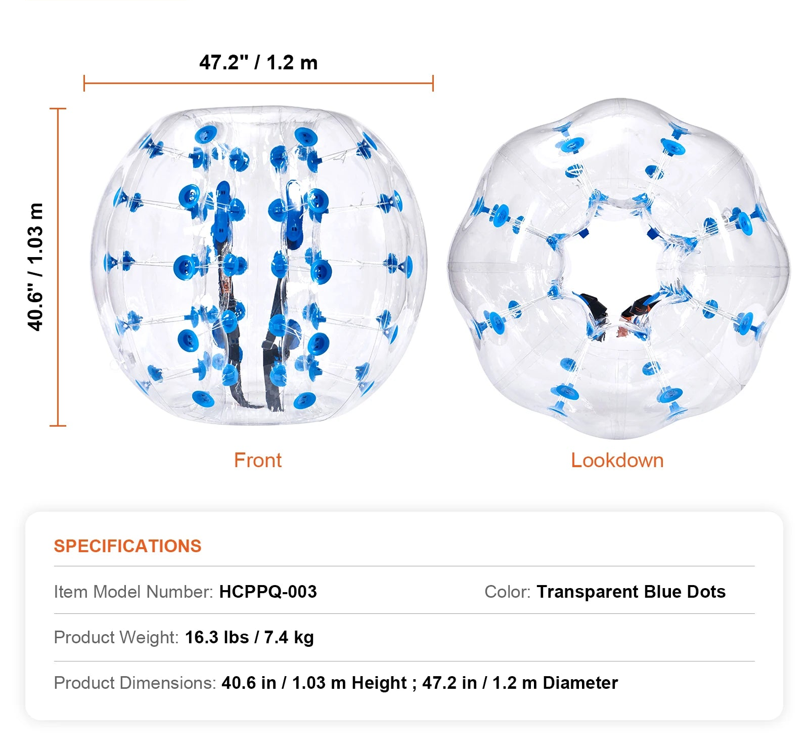 balle gonflable jeu bubble foot