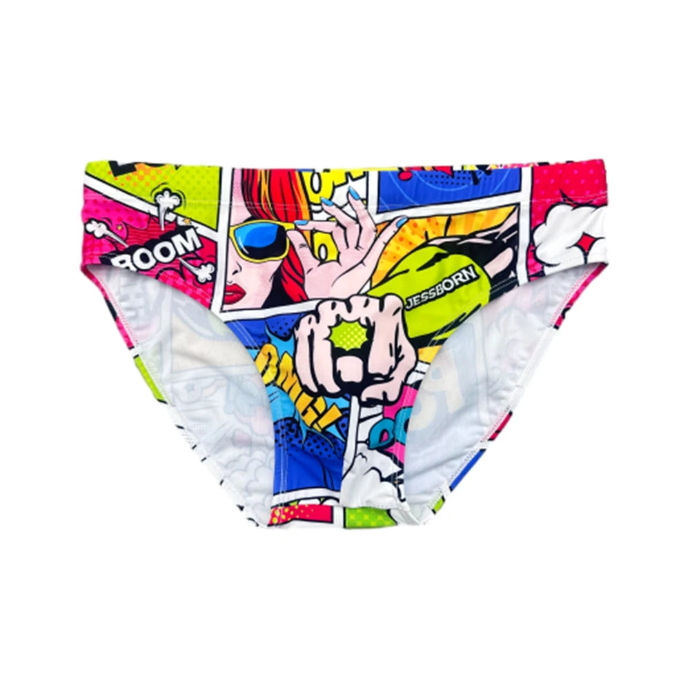 Humorous beauf low-waisted swim briefs