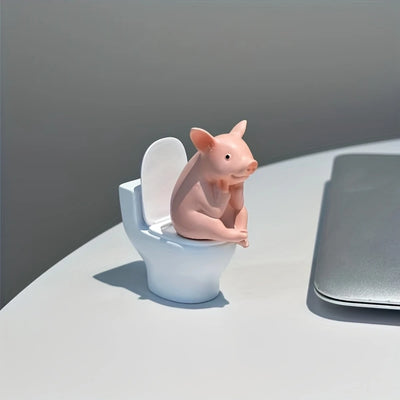 Cochon caca toilette