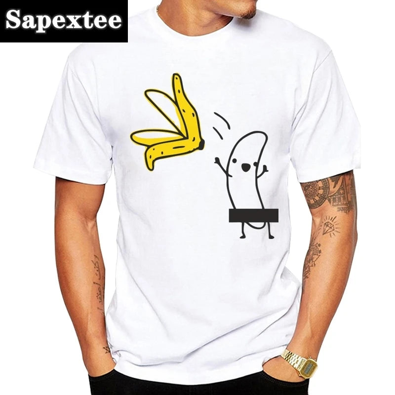T-shirt banane "à poil !"
