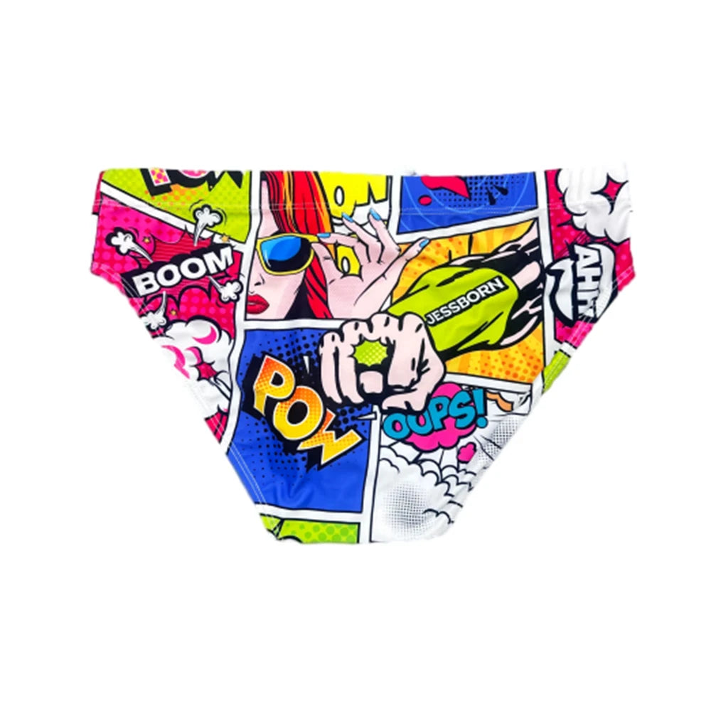 Humorous beauf low-waisted swim briefs