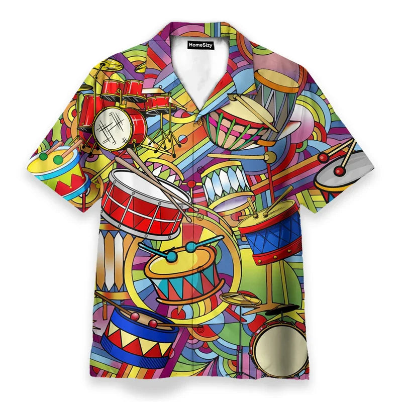 Chemise d'été drôle colorée - plusieurs modèles