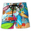 short de plage hawaien