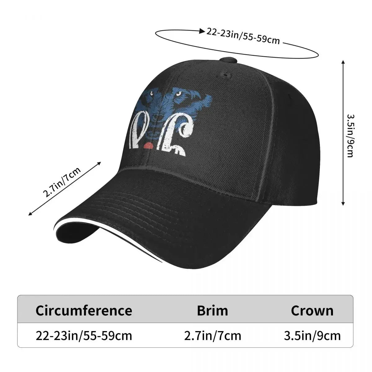 Casquette motif bière 8.6