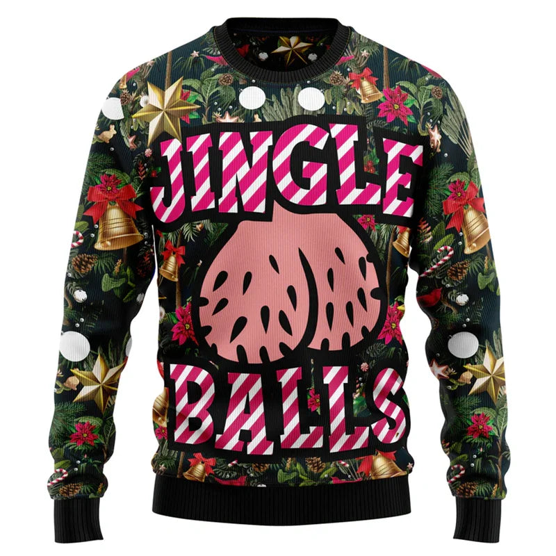 Pull de Noël Jingle Balls (couilles)