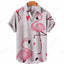 Chemise hawaïenne flamant rose