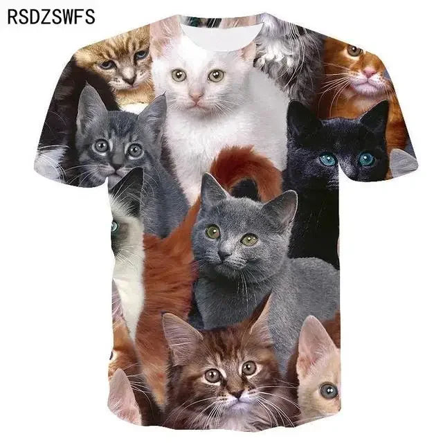 T-shirt chat mignon