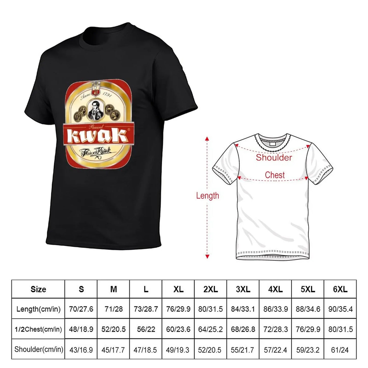 T-shirt bière kwak humoristique