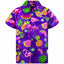 Chemise hawaïenne flamant rose