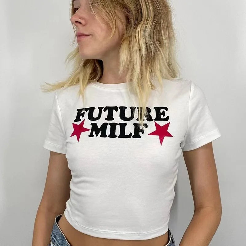 T-shirt future milf femme
