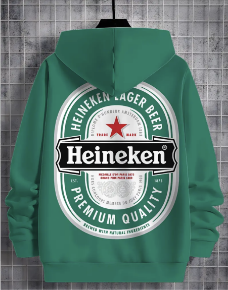 Sweat à capuche Heineken - en livraison express