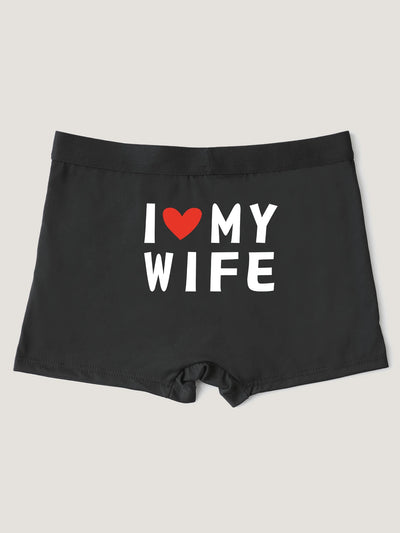 boxer femme jalouse j'aime ma femme i love my wife calecon