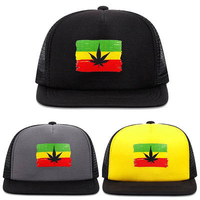 casquette baseball feuille cannabis