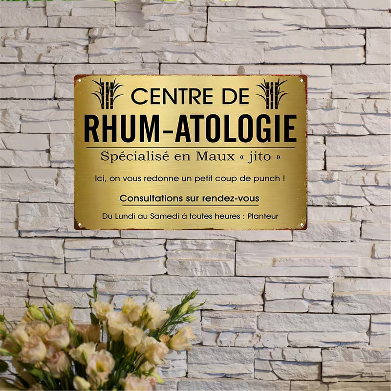 cadeau drole apéro plaque vintage