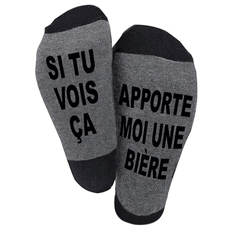 cadeau chaussettes drôle humoristique biere