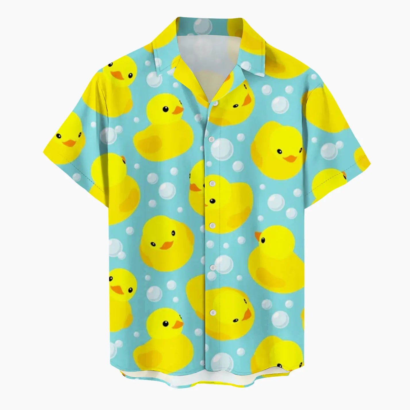 chemise drôle canard jaune et bleue