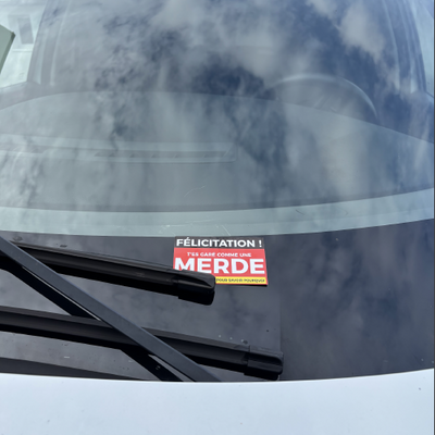 Cartes X10 "T'es garé comme une merde" - Livraison express