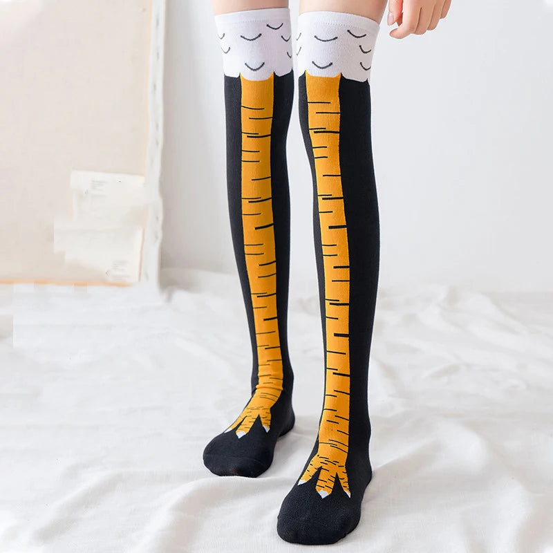 chaussettes jambes minces de coq marrante cadeau surprise salle de sport