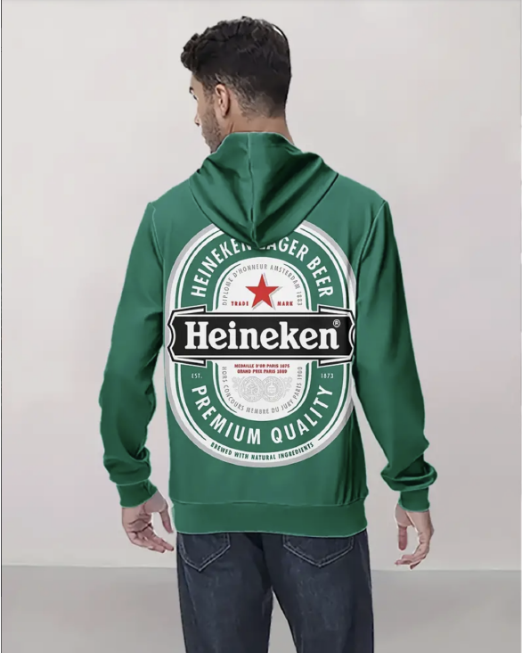 Sweat à capuche Heineken - en livraison express