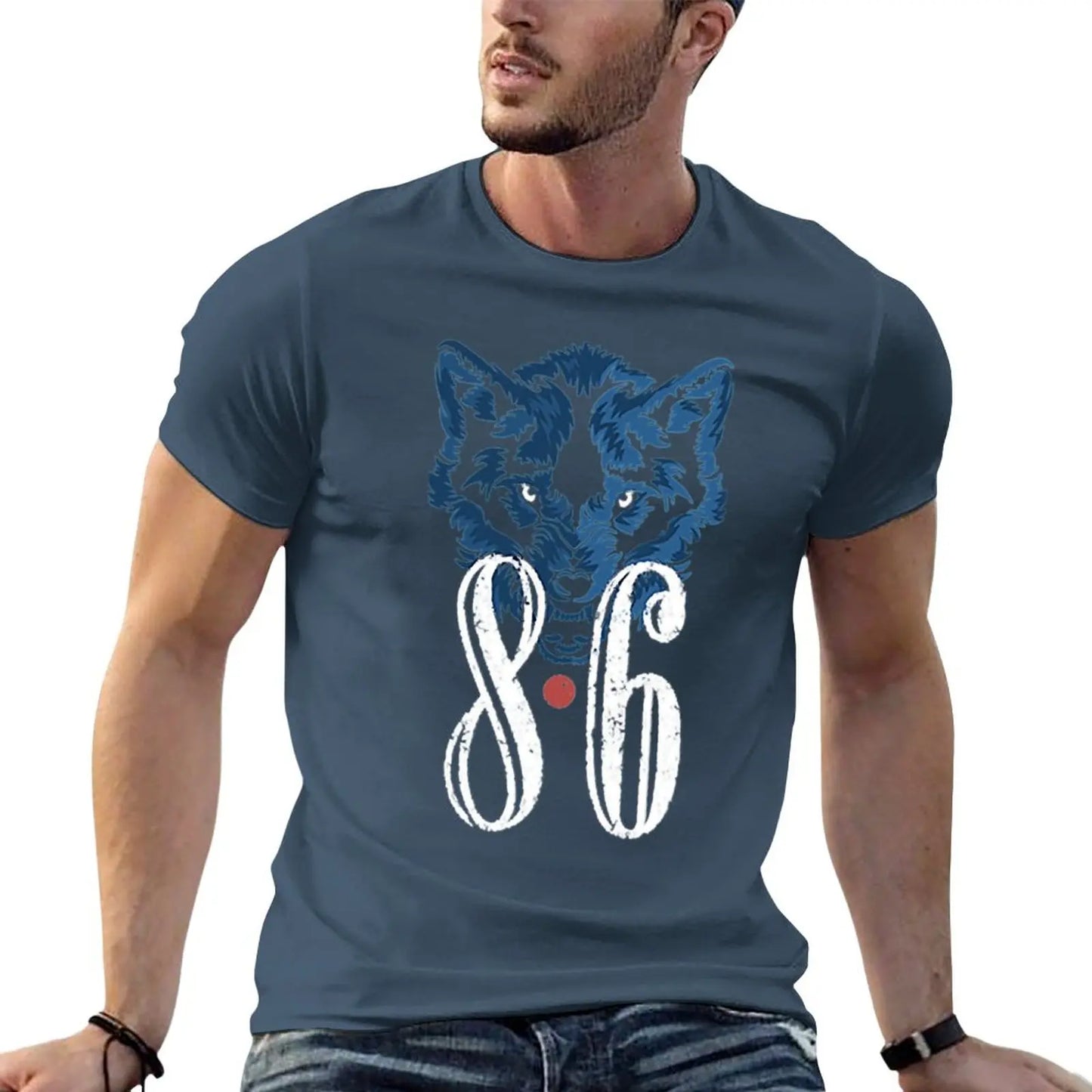 T-shirt 8.6 bleu